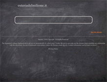 Tablet Screenshot of osteriadelmilione.it